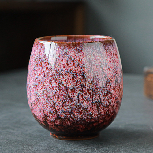 Reactive Glaze Ceramic Tea Cups Vintage Tea & Coffee Drinking Cups, Elegant Gift