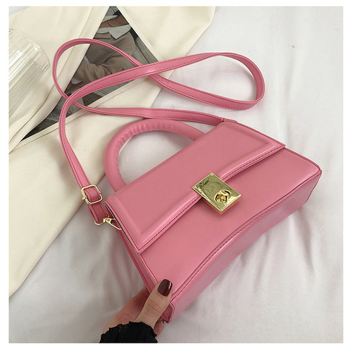 Designer Macaroon Colored PU Leather Hourglass Messenger Bag Luxury Top Handle Women's Shoulder Bag ﻿