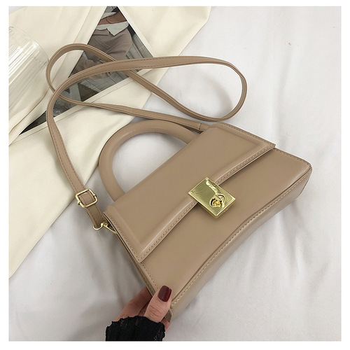 Designer Macaroon Colored PU Leather Hourglass Messenger Bag Luxury Top Handle Women's Shoulder Bag ﻿