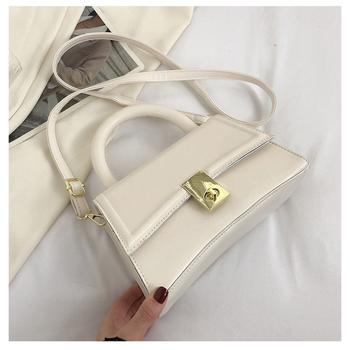Designer Macaroon Colored PU Leather Hourglass Messenger Bag Luxury Top Handle Women's Shoulder Bag ﻿