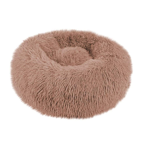 50cm S Size Soft Plush Dog Cat Deep Sleeping Bed Round Fluffy Pet Nest