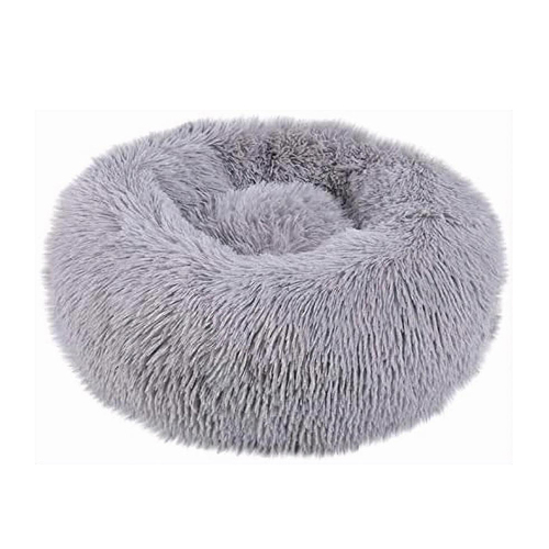 50cm S Size Soft Plush Dog Cat Deep Sleeping Bed Round Fluffy Pet Nest