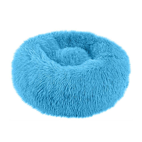 50cm S Size Soft Plush Dog Cat Deep Sleeping Bed Round Fluffy Pet Nest