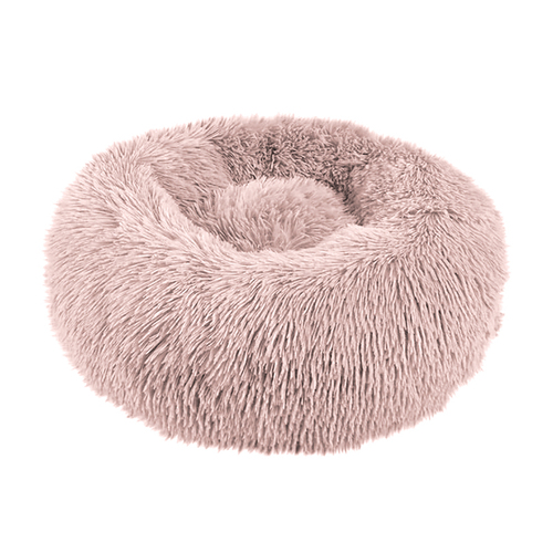 50cm S Size Soft Plush Dog Cat Deep Sleeping Bed Round Fluffy Pet Nest