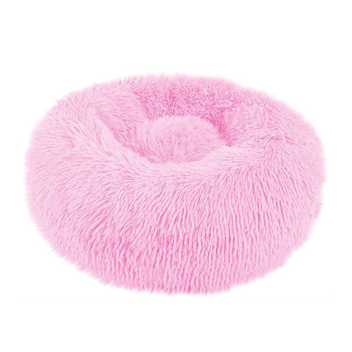 50cm S Size Soft Plush Dog Cat Deep Sleeping Bed Round Fluffy Pet Nest