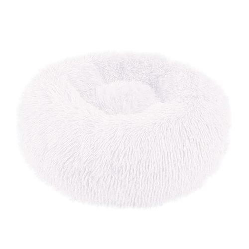 50cm S Size Soft Plush Dog Cat Deep Sleeping Bed Round Fluffy Pet Nest