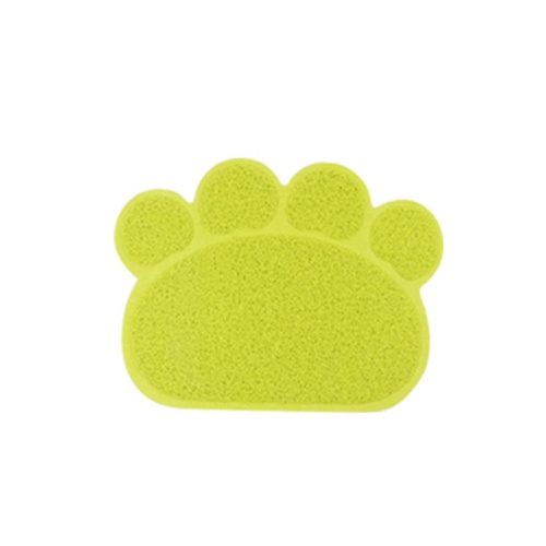 PVC Cat Paw Shape Pad Mat Placemat Pet Cat Dish Bowl Feeding Mat