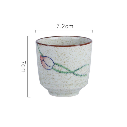 Hand Painted 150ML Japanese Ceramic Tea Cup Vintage Sake Mug, Restaurant, and Coffee Lovers