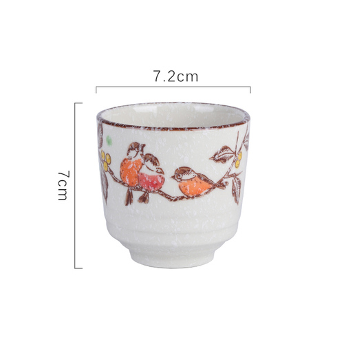 Hand Painted 150ML Japanese Ceramic Tea Cup Vintage Sake Mug, Restaurant, and Coffee Lovers