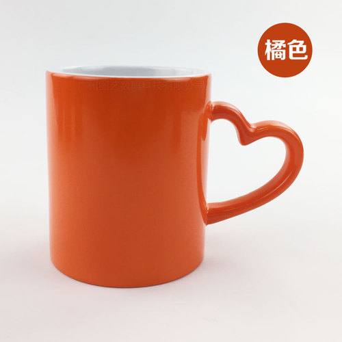 2022 Cheap Porcelain Coffee Tea Cups Heat Photo Sublimation Self-made Color Changing Mug
