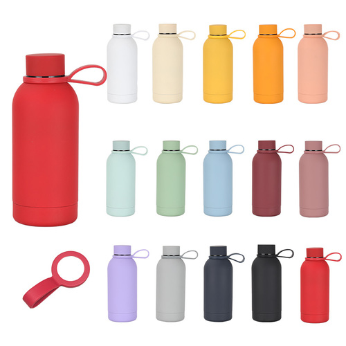 Eco Friendly 500ml Stainless Steel Vacuum Flask Recycled Water Bottle with Rubber Paint ﻿