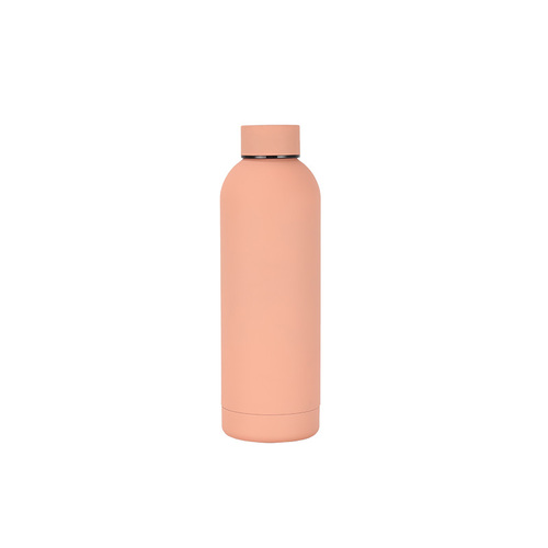 Eco Friendly 500ml Stainless Steel Vacuum Flask Recycled Water Bottle with Rubber Paint ﻿
