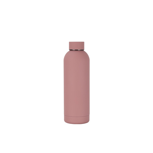 Eco Friendly 500ml Stainless Steel Vacuum Flask Recycled Water Bottle with Rubber Paint ﻿