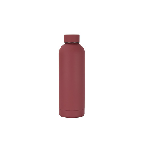 Eco Friendly 500ml Stainless Steel Vacuum Flask Recycled Water Bottle with Rubber Paint ﻿