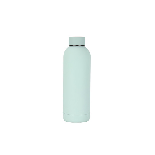 Eco Friendly 500ml Stainless Steel Vacuum Flask Recycled Water Bottle with Rubber Paint ﻿