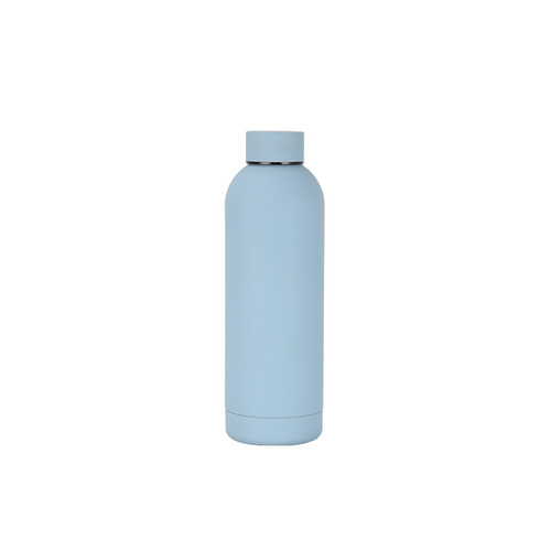 Eco Friendly 500ml Stainless Steel Vacuum Flask Recycled Water Bottle with Rubber Paint ﻿