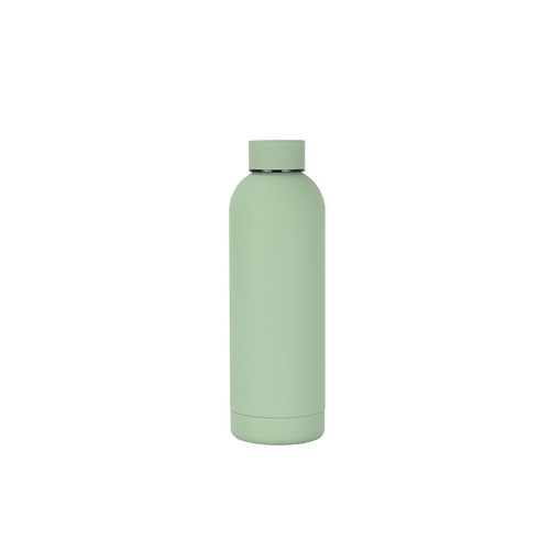 Eco Friendly 500ml Stainless Steel Vacuum Flask Recycled Water Bottle with Rubber Paint ﻿