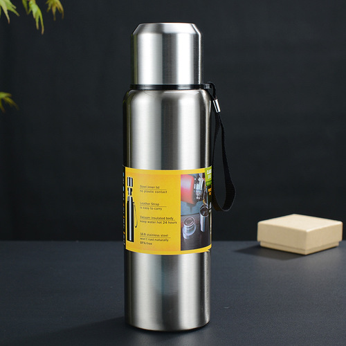 Vacuum Insulated Double Walled Thermos Flask, Stainless Steel Water Bottle for Keeping Cold & Hot