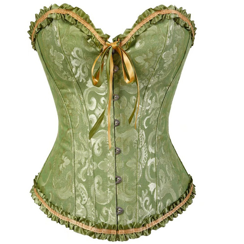 Women's Satin Overbust Corset Waist Trainer Classic Bridal Shapewear for Achieving Hourglass Curves