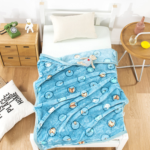  private label 3D screen printing soft sublimation printed micro sherpa polyester throw fleece kids baby flannel b