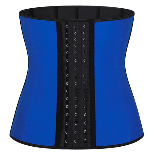 Matte Fabric & Latex Waist Cincher Clip Hook Waist Trainer Corset with Fajas Colombian Girdle Design ﻿