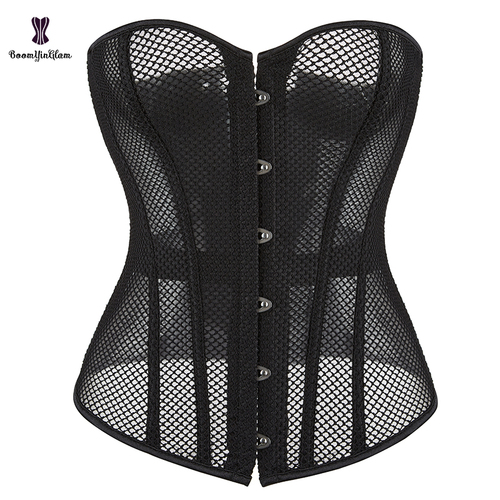 Erotic Lace Up Hollowed Out Corset for Women Boned Bustier Top, Hourglass Plus Size Shapewear