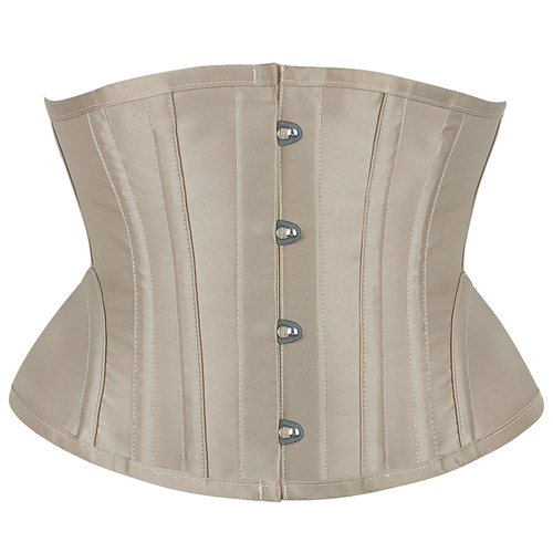 Plus Size Satin Steel Boned Underbust Corset Sexy Bustier for Hourglass Curves