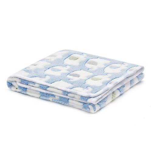 Songmai Puppy Kitten Soft Blanket Throw Doggy Warm Bed Mat Print Fleece Blanket for Small Medium