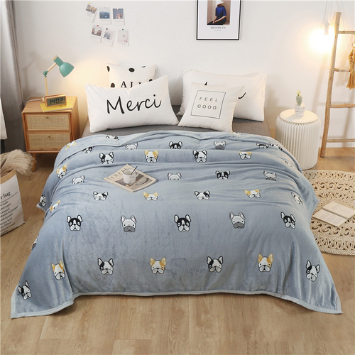 2023 New Style  Cheap Price Warmer Blanket  Printed Throw Fleece Flannel Blankets for winter