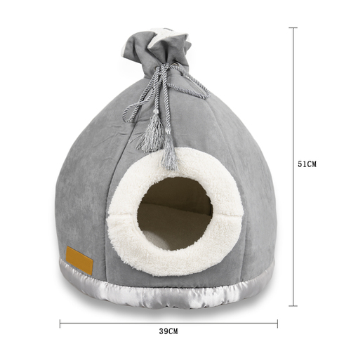   Warm Cat Bed House with Ball Toys Pet Bed