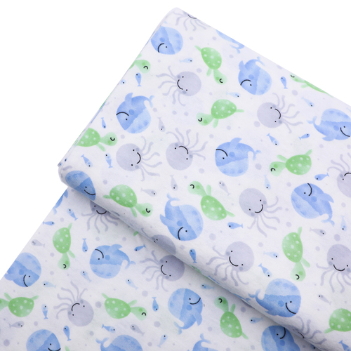  100% cotton flannel printed muslin fabric baby bedding fabric FN-AM00018