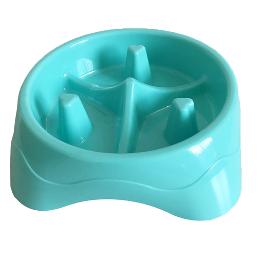 Durable PP Non-Slip Pet Eating Slow Feeder Bowl Food Slow Dog Bowl