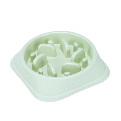 Fashion designed waterproof portable Dog Slow water Feeder Bowl Plastic Anti Choking pet Puppy Eat Plate