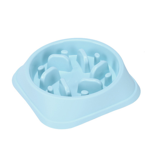 Fashion designed waterproof portable Dog Slow water Feeder Bowl Plastic Anti Choking pet Puppy Eat Plate