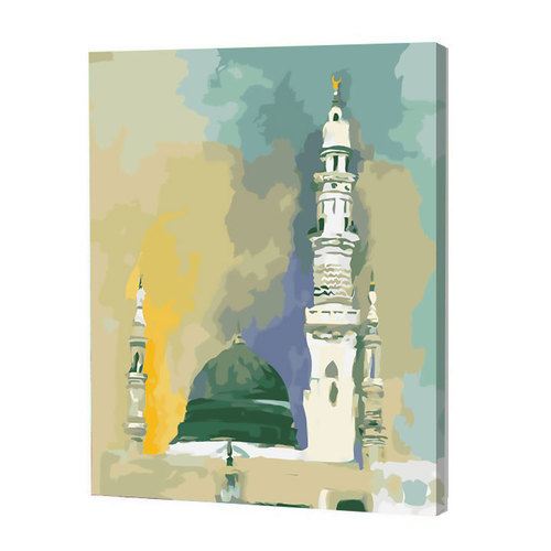  paint by numbers islamic decor Painting wall islamic Canvas decoration wall art with frame
