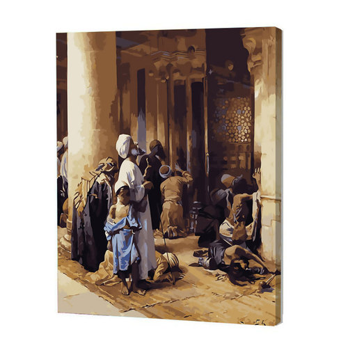  paint by numbers islamic decor Painting wall islamic Canvas decoration wall art with frame