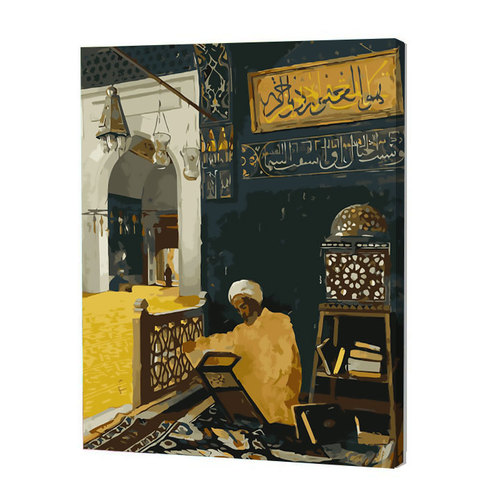 paint by numbers islamic decor Painting wall islamic Canvas decoration wall art with frame