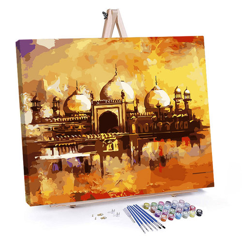  paint by numbers islamic decor Painting wall islamic Canvas decoration wall art with frame