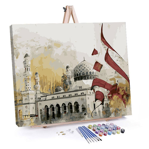  paint by numbers islamic decor Painting wall islamic Canvas decoration wall art with frame