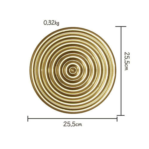 Luxury Gold Round Iron Wall-mounted Flower Home Decor Accessories Sofa Background Decoration Metal Wall Art Home Decor W