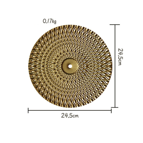 Luxury Gold Round Iron Wall-mounted Flower Home Decor Accessories Sofa Background Decoration Metal Wall Art Home Decor W