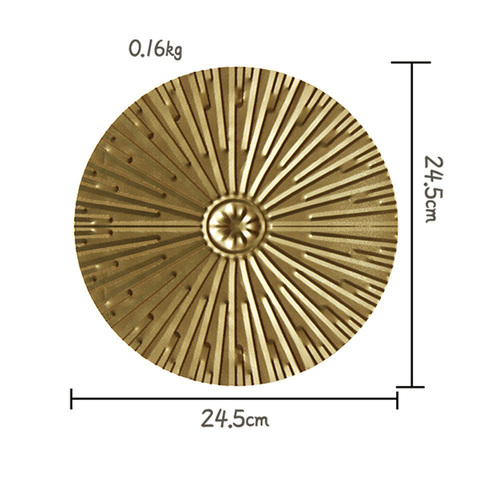 Luxury Gold Round Iron Wall-mounted Flower Home Decor Accessories Sofa Background Decoration Metal Wall Art Home Decor W