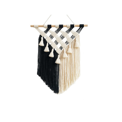 100% Cotton Crochet Living Room Bedroom Wall Decoration Hand Woven Ornament Art Macrame Wall Hanging Boho