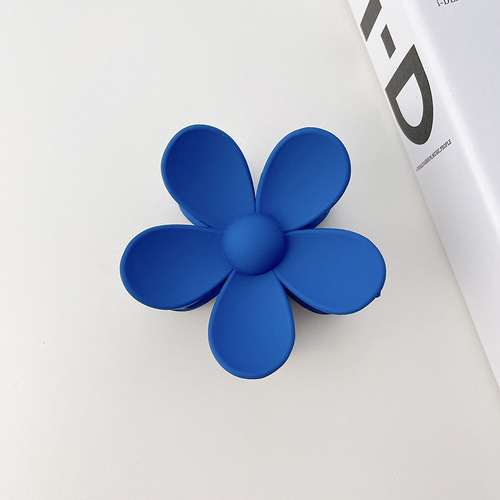  Cute Candy Colors Hair Clip Matte Big Flower Hair Claws Plastic Hair Clips For Girls Women Hairpins