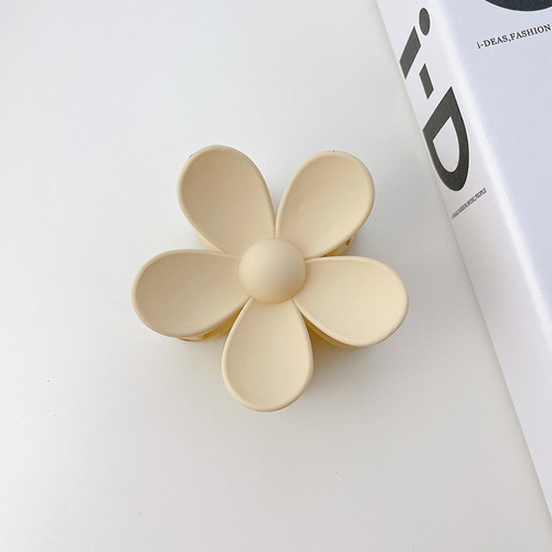  Cute Candy Colors Hair Clip Matte Big Flower Hair Claws Plastic Hair Clips For Girls Women Hairpins