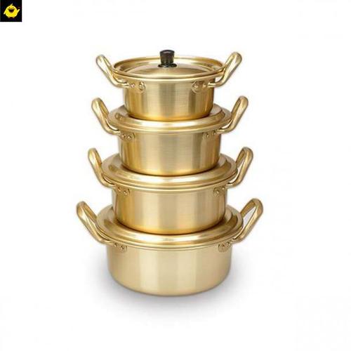 Aluminum Fast Heating Soup & Ramen Pot with Lid Non Stick, Easy to Clean Cookware