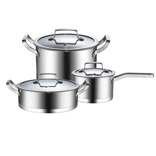 201 Soup Pot Cooking Pot with Handles Heat Resistant Glass Gel Handmade Technology  China  Bulk Piece