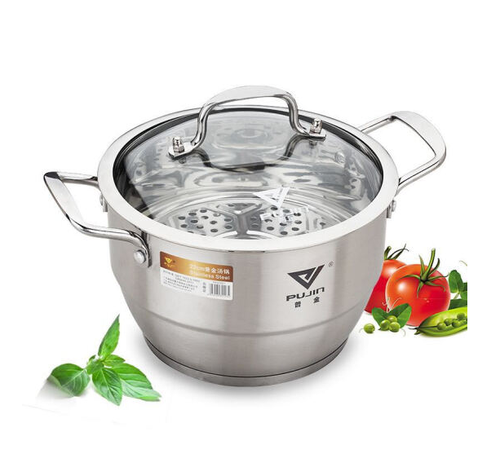 Good Quality Stainless Steel Soup Pot With Steamer