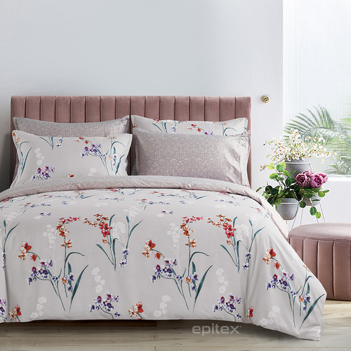King Queen Twin Size Silkysoft Collection Plant Pattern Fitted Bed Sheet Bedding Set Home Textiles Epitex Brand