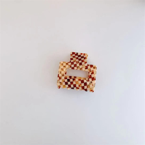 Yiwu futian market  5 cm acetate small hair claw Flower Leopard Clip Sweet Simple Bangs Hair Clip for women